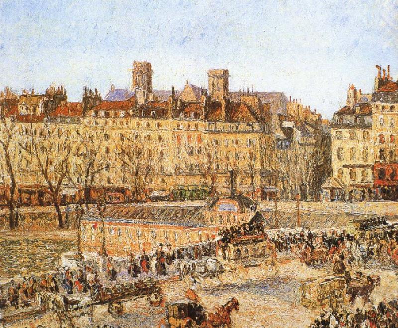 Camille Pissarro Bank on the afternoon of oil painting picture